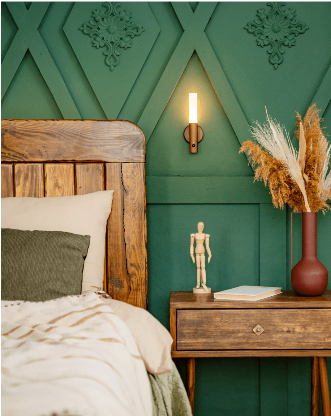 1.png Arne - Rechargeable Wooden Sconce - Image 1