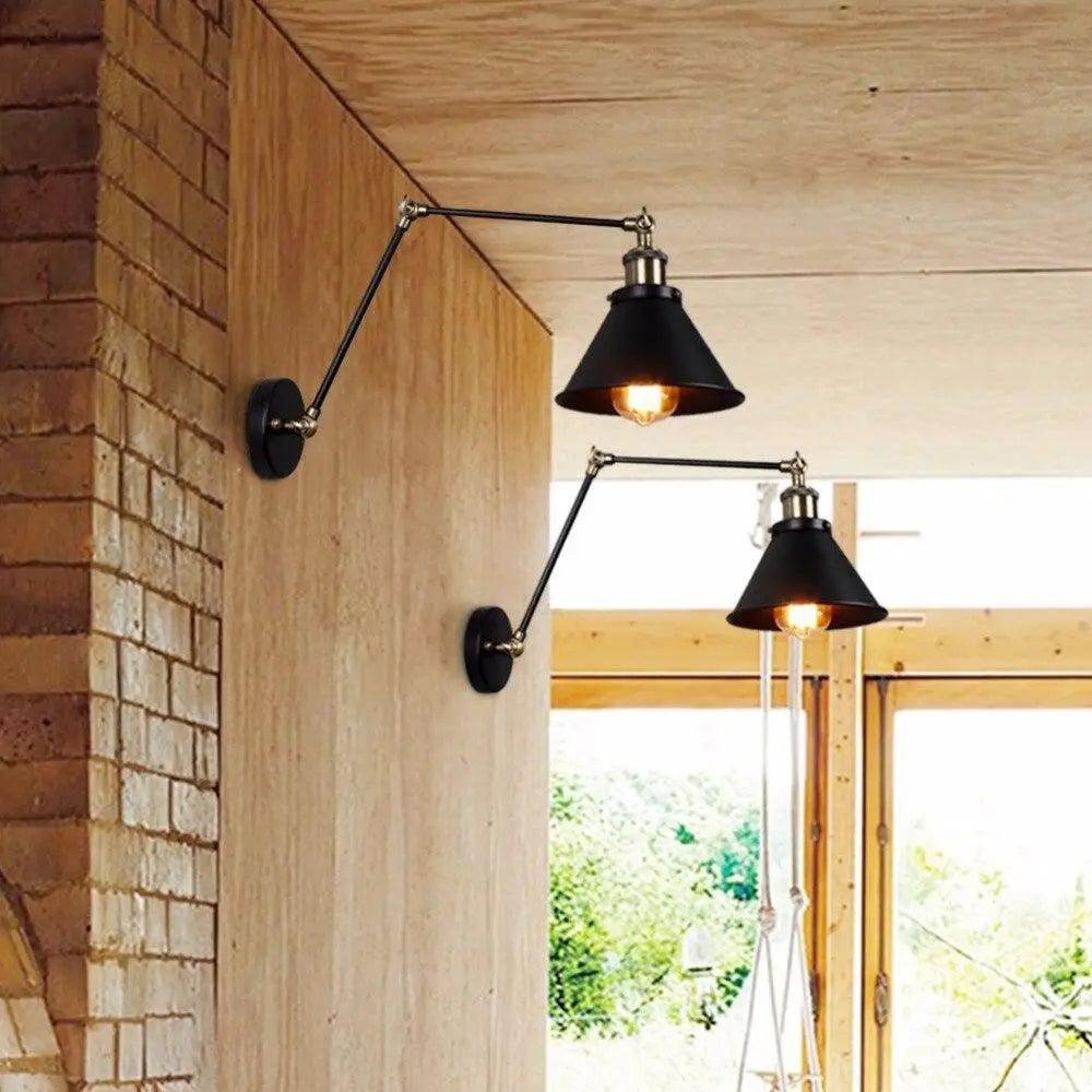 Alaine-Industrial-Wall-Lamp-Plug-In-BO-HA-1668079031.jpg Alaine - Industrial Plug In Wall Sconce - Image 1